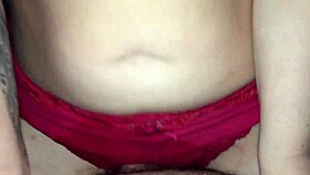 she pisses her panties all over my hard cock