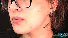 I whisper dirty talk to guide your jerk off with my natural tits