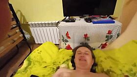 Ukrainian milf blowjob sex missionary pov creampie