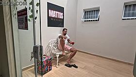 She Cleaned The House In Tight Clothes And Got Milk In Her Mouth