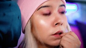 Colombian Blonde Sucks Cock Live!