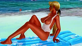 Tanned Nude Beauty In Panties Gets Intensely Fucked