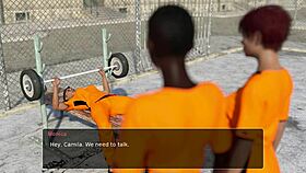 lets play prison life part 2 with shaved redhead in group anal