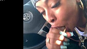 ebony snowboarder gives blowjob