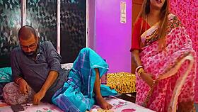 Beautiful Hot Desi Wife Seducing Husband Having Romantic Sex On Anniversary In Hindi