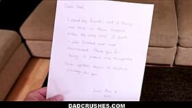 Cute petite teen receives special gift pov