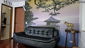 Michelly Beatriz gives blowjob in pregnant lingerie backstage