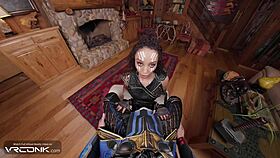 Sexy Ebony Valkyrie Fucks Thor!