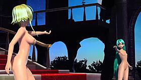 hatsune miku & gumi cendrillon project diva nude mod full nude