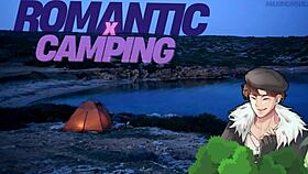 Camping trip turns into sexual adventure with romantic friend of a friend.