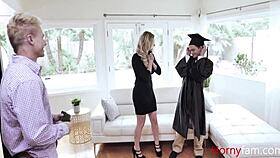 kenzie taylor gives graduating present, oral and riding.