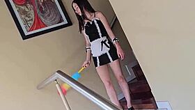 The Girl Who Cleans My House Agrees To Use Conmigo Lubricant