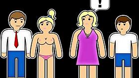 the woman is going nuts while cleaning the house