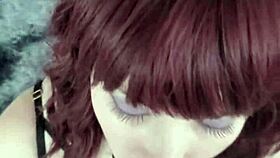Alt redhead babe sucks your cock before getting fucked