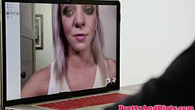 Wow, The Busty Squirting Babe Sucks And Pounds The Cock Intensely!