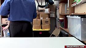 Teen Shoplifter Sucks Officers Cock