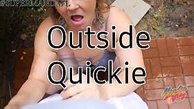 Outside quickie with bigmaxnyc