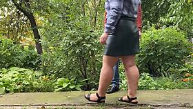 please cum on my leather skirt in public