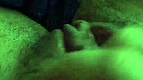 The hairy pussy is getting a little 18+ massage!