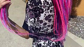 we film crazy vacation with hard spanking outdoors