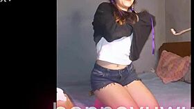 Argentinian Girl Masturbates With Transparent Dildo