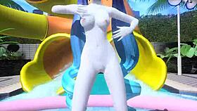 Hatsune Miku Dear Cocoa Dancing Naked, Revealing Those Sexy Big Tits