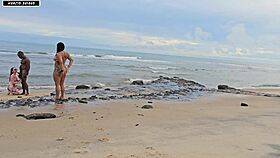 Play Ends In Sex On Busy Beach