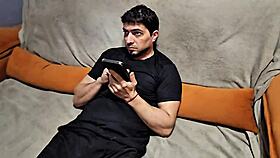 She pretends not to be interested but spies on the hot guy until she gets him