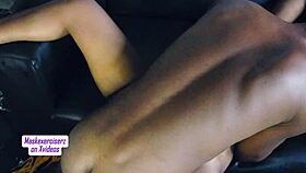 Curvy black amateur drains monster cock dry in sloppy missionary fuck