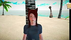 Playing games with new friends at home