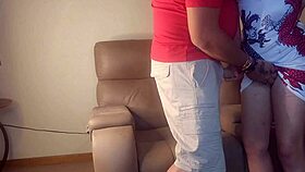 young woman gets intimate at work in a taboo reality scene