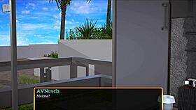 Brunette Amateur Plays Game with Small Tits Exposed!