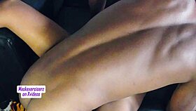 Curvy black amateur drains monster cock dry in sloppy missionary fuck