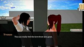 Playing games with new friends at home