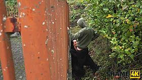 shame4k whore texas patti sucks cocks behind fence