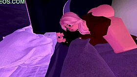 Blonde bitch rides big black cock hard