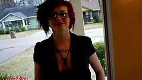 Inked Cutie Marcie Dildo Fucks Her Horny Twat Wearing Lingerie And Squirts