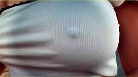 Amazing Milf Flashing Her Tits On Public Bike Ride