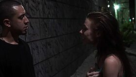 Stranded teen fucked roughly in public?