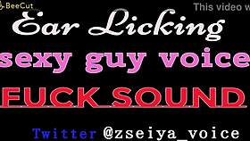Ear licking with sexy guy voice and fuck sounds asmr