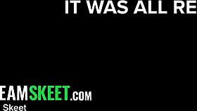 Young man walks in on milf riding big dildo teaser