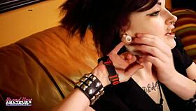 Inked Cutie Marcie Dildo Fucks Her Horny Twat Wearing Lingerie And Squirts