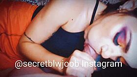 Intense cumshot compilation with secret blowjobs