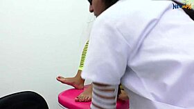 Cleaning Rebecca's Feet