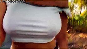 Amazing Milf Flashing Her Tits On Public Bike Ride