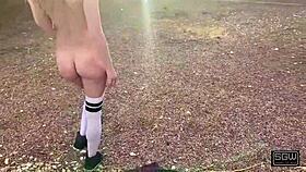 Miss Stacy Gets Fucked In The Ass Outdoors