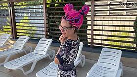 we film crazy vacation with hard spanking outdoors