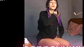 Argentinian Girl Masturbates With Transparent Dildo