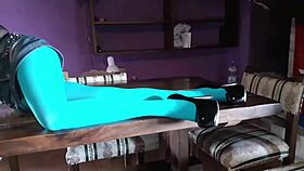 i got this milf with gorgeous legs in pantyhose and heels on the desk, she's so sexy