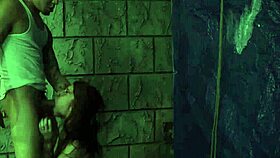 Stranded teen fucked roughly in public?